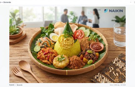 Tampilan beranda demo website katering Sedap Rasa Nusantara